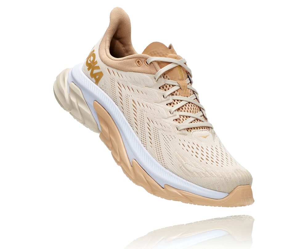 Hoka One One Clifton Edge Löparskor Dam LjusGula/Beige - SE-3208329